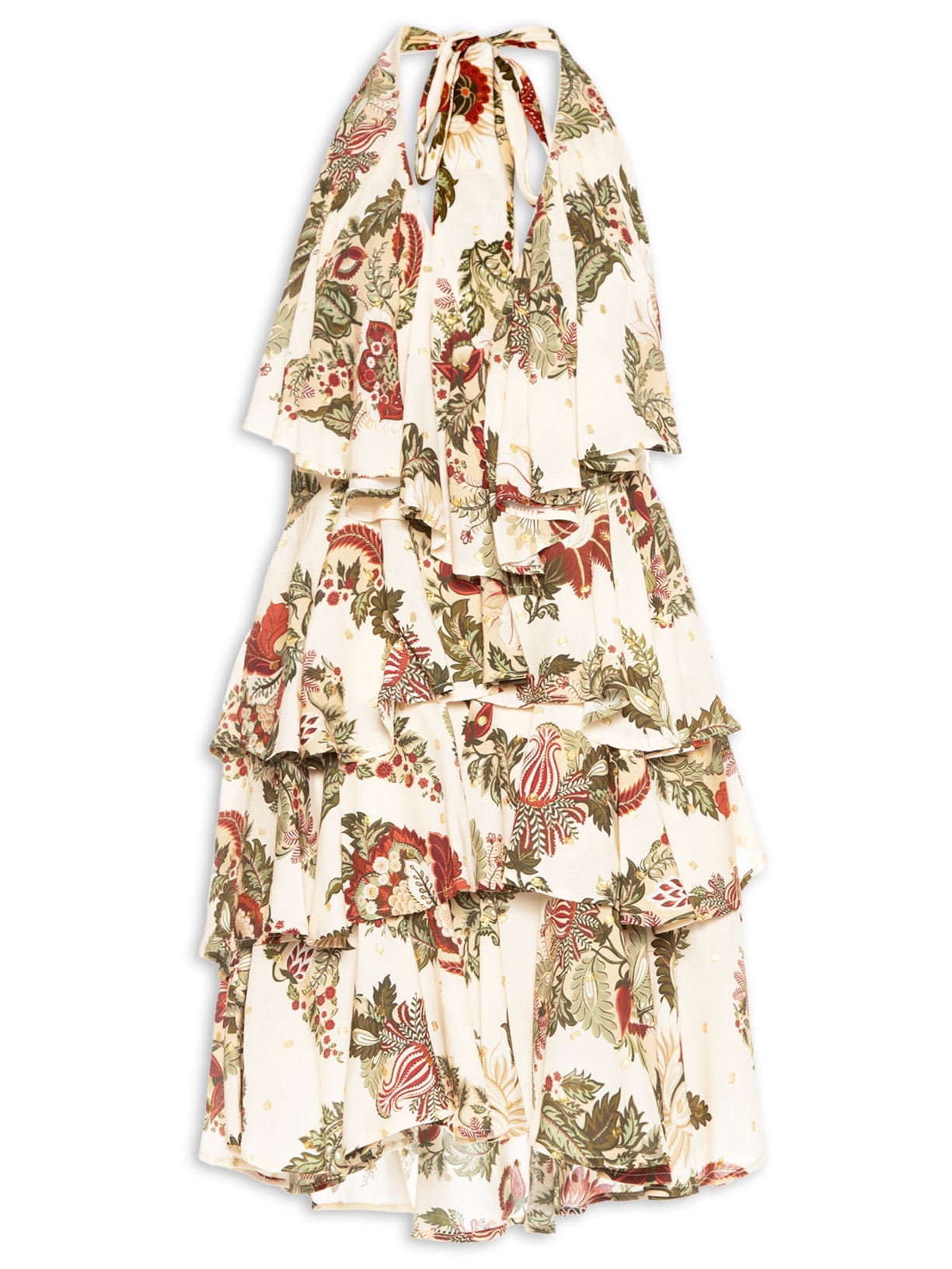 Vestido Curto Floral Raiana - Amarelo