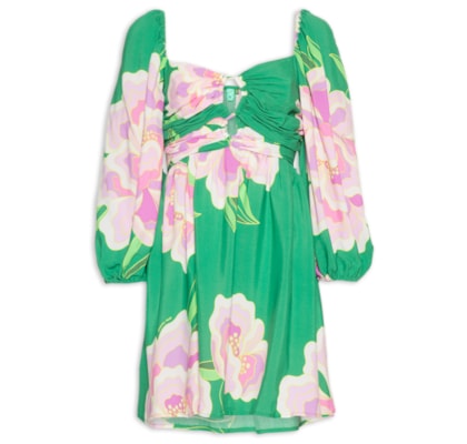 Vestido Curto Floram Lumi - Verde