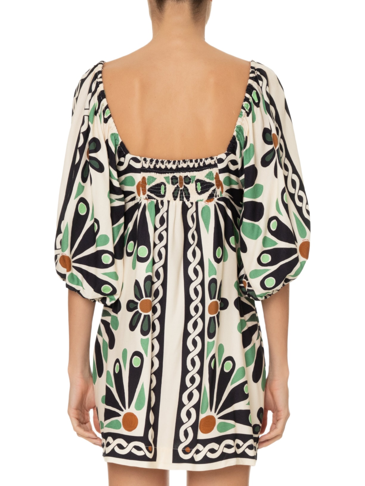 Vestido Curto Florejo Bege Farm