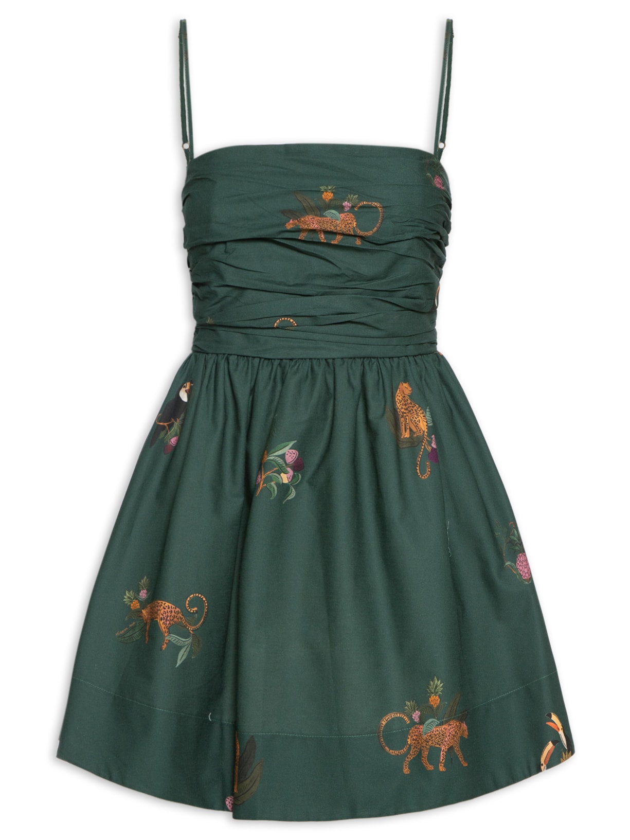 Vestido Curto Florestinha - Verde