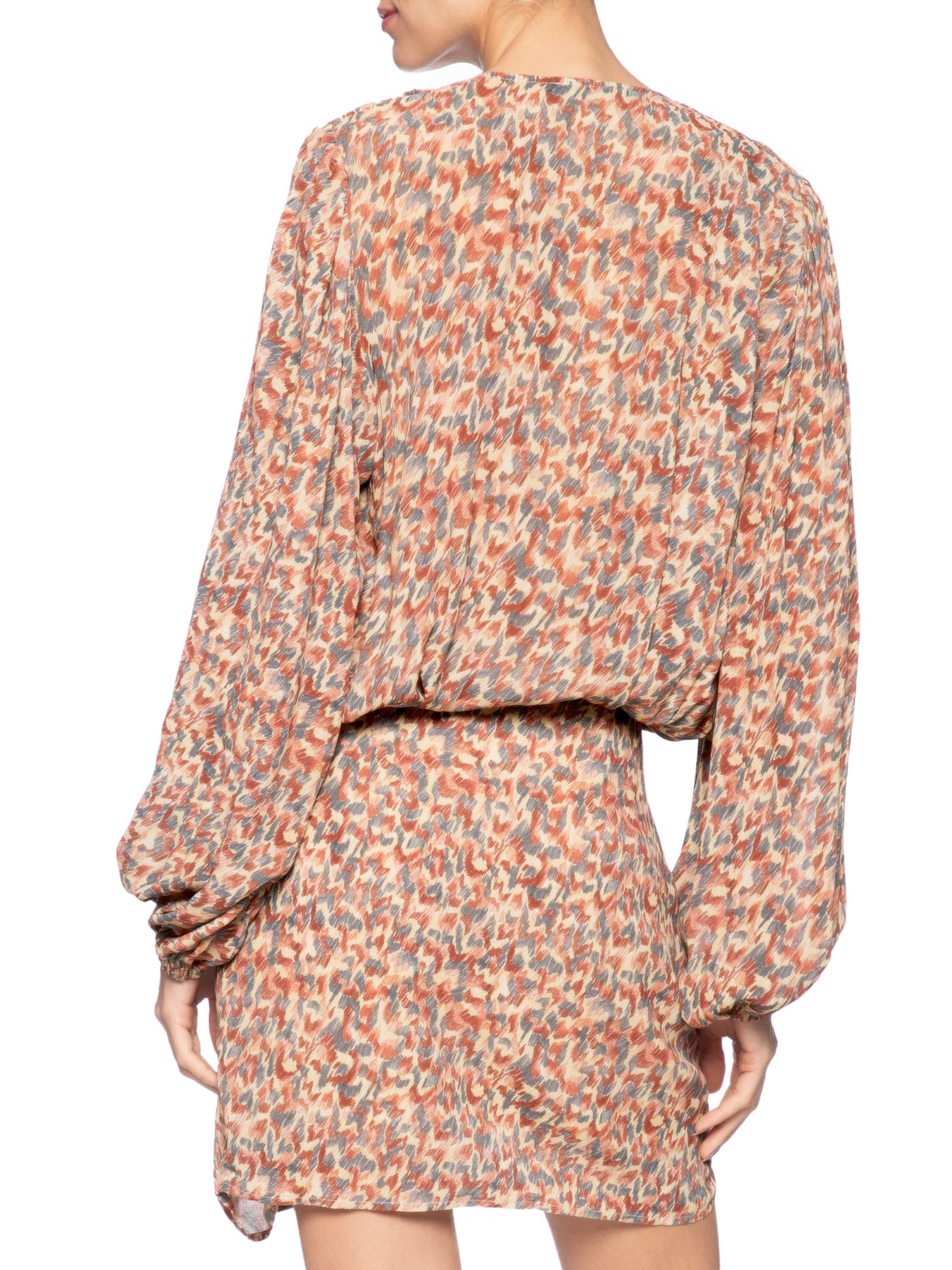 Vestido Curto Ggt Estampa Prisma Vermelho Maria Filó