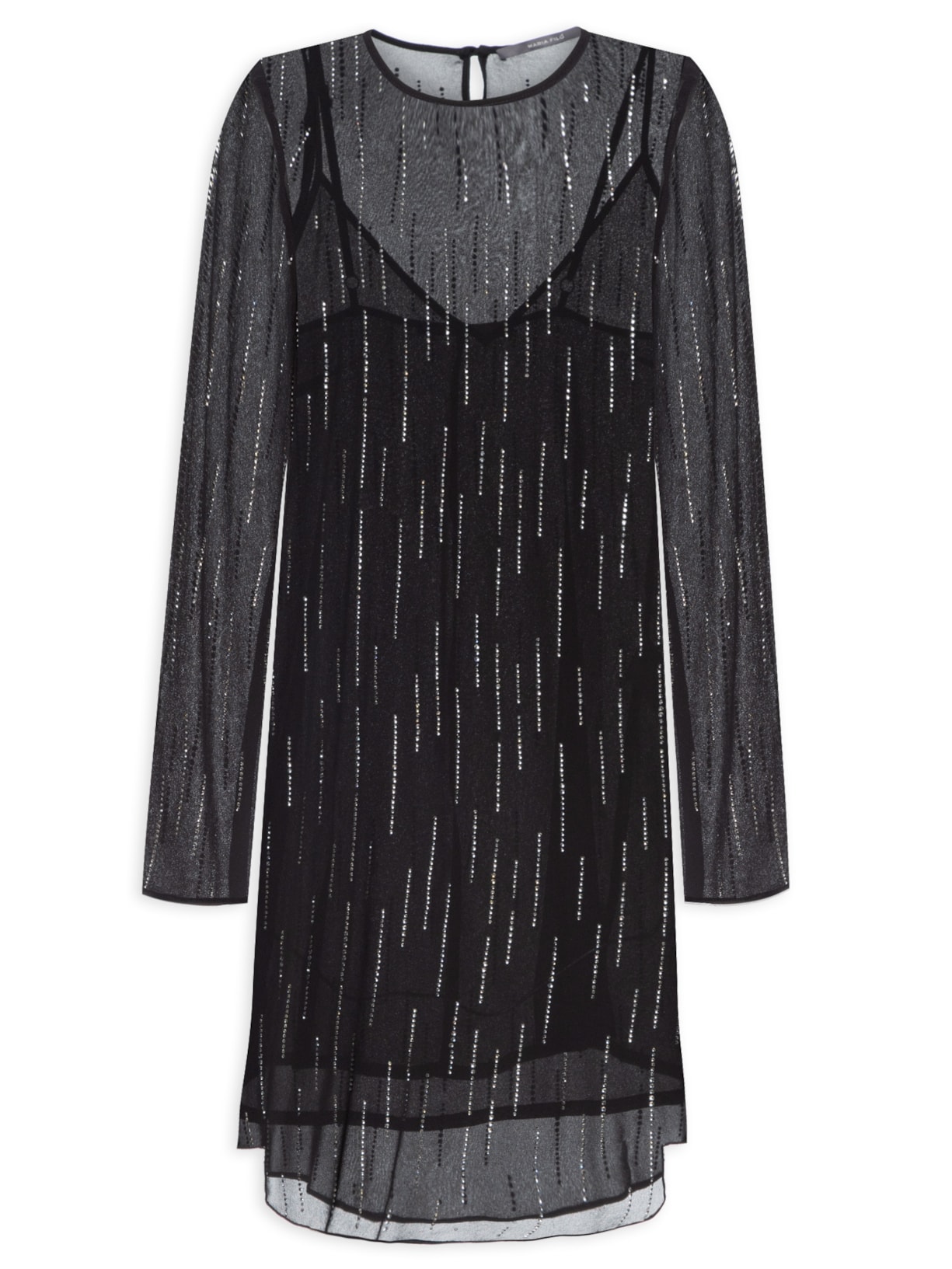 Vestido Curto Ggt Termocolante - Preto