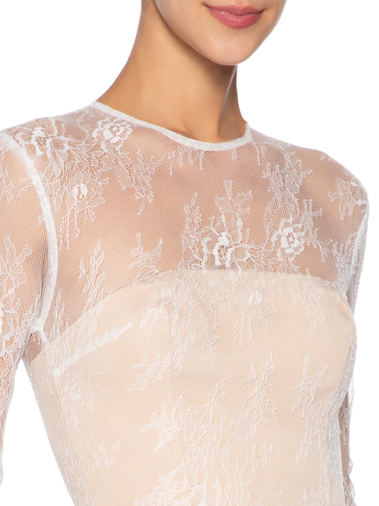 Vestido Curto Helena Renda Branco Fabulous Agilitá