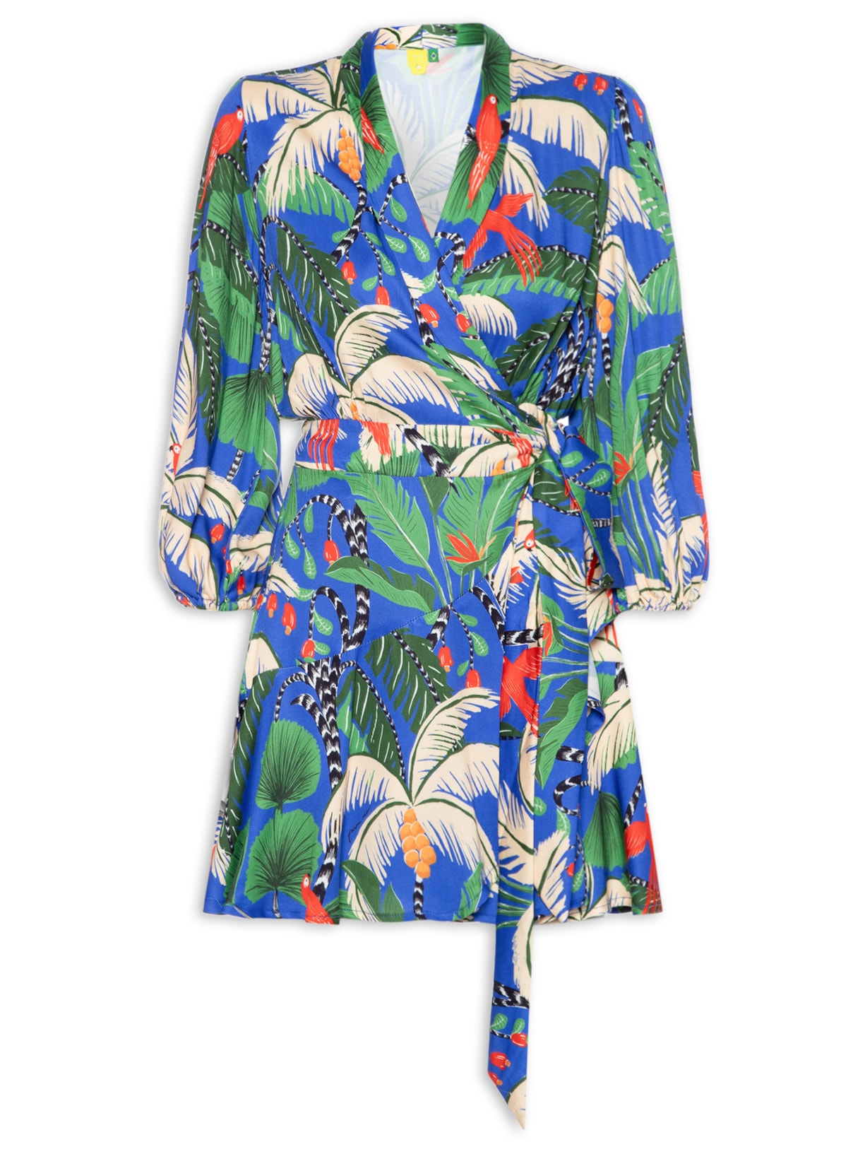 Vestido Curto Ilha Da Noite - Azul