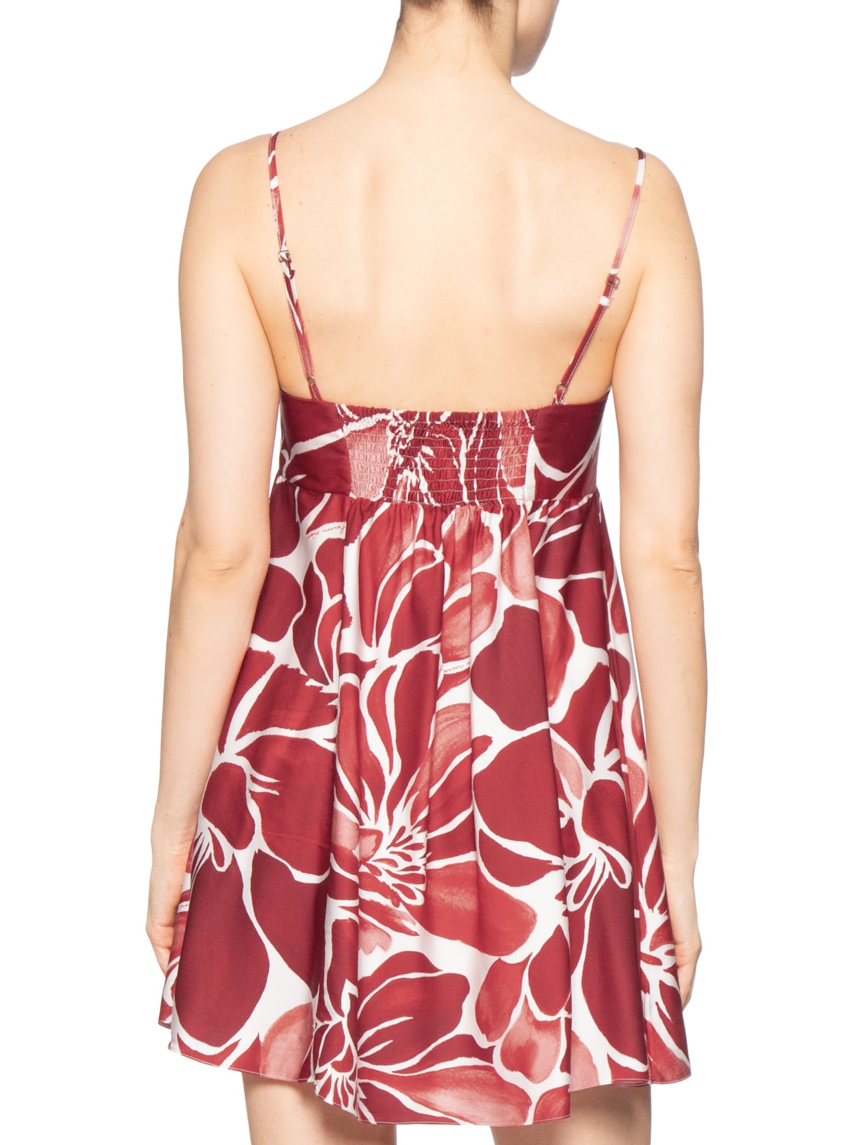 Vestido Curto Jardim de Amora Vermelho Farm