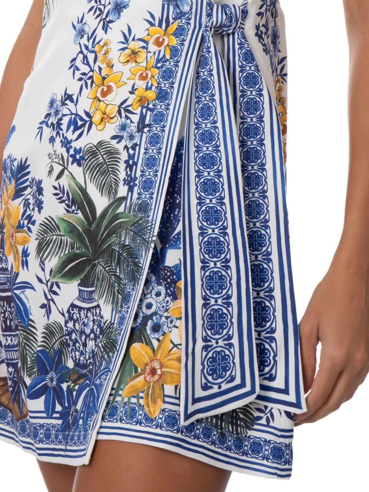 Vestido Curto Jardim Oriental – Azul Farm
