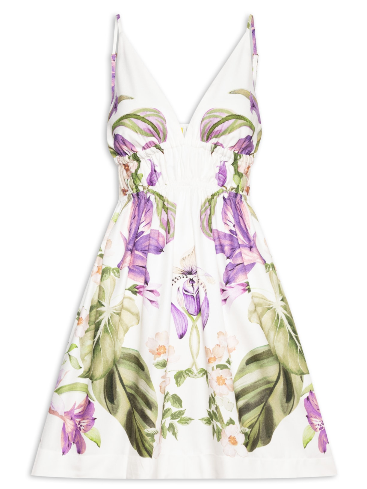Vestido Curto Jardim Sereno – Branco Farm