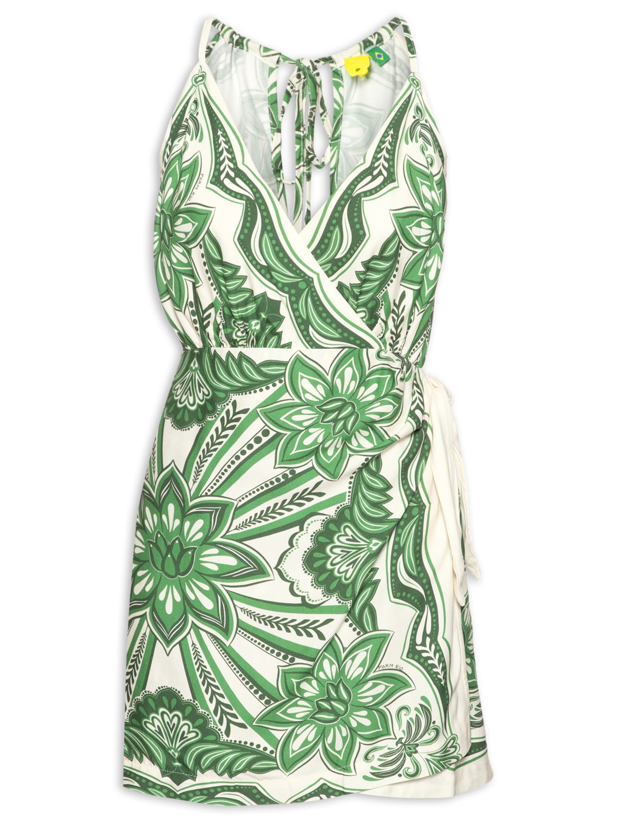 Vestido Curto Lenço Madri - Verde