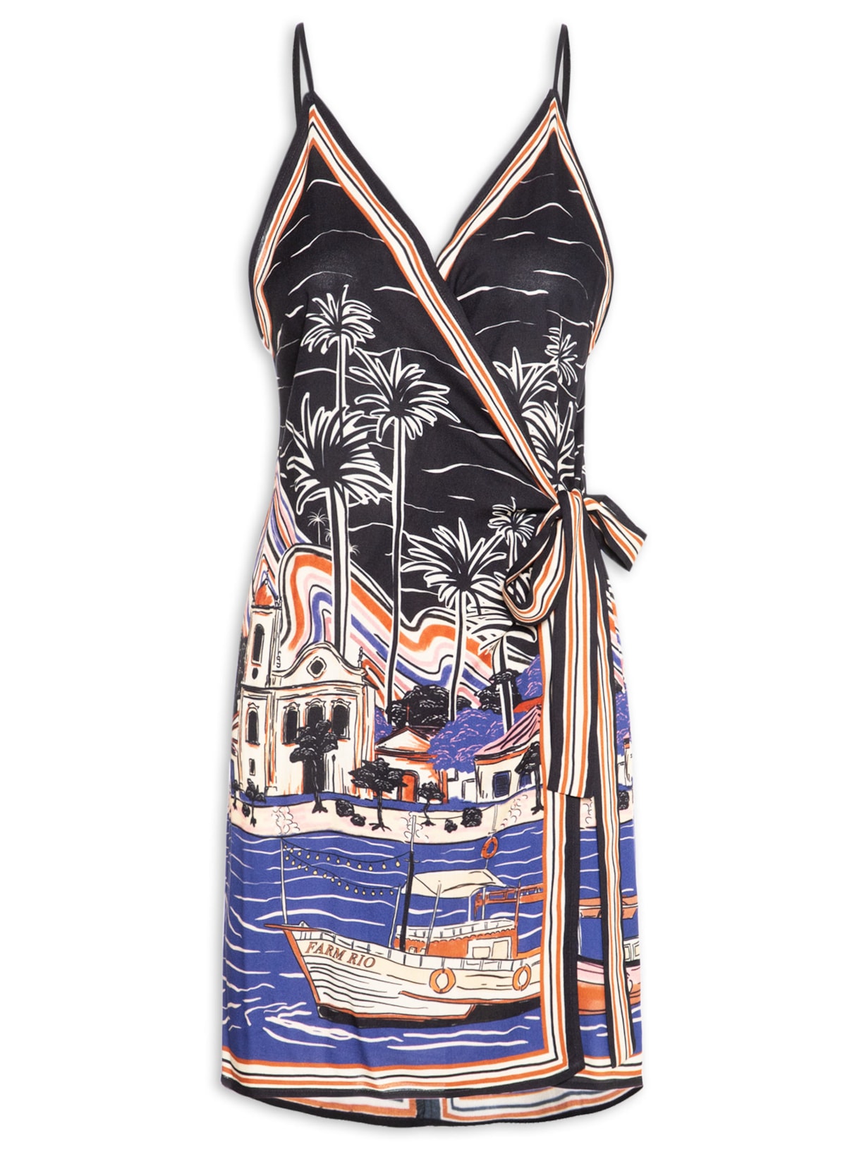 Vestido Curto Lenço Paraty - Preto