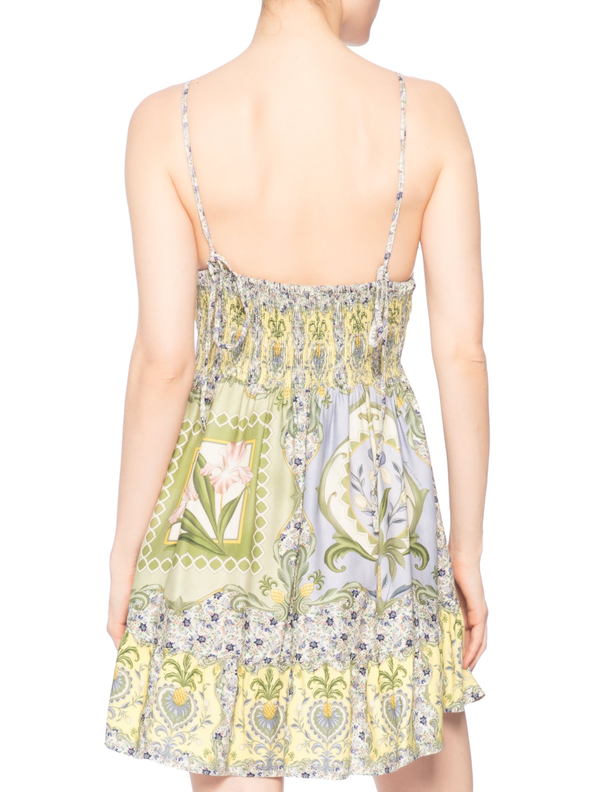 Vestido Curto Lenço Pelicano – Azul Farm
