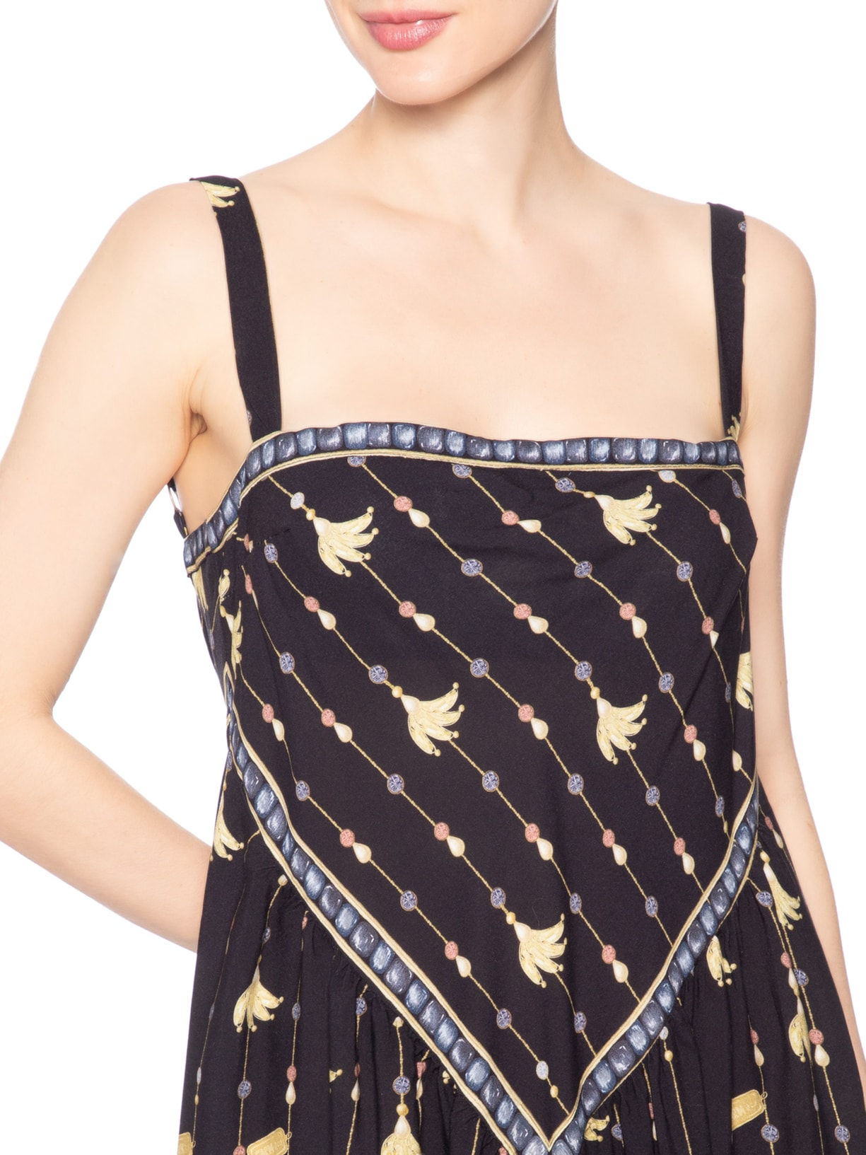 Vestido Curto Lenço Petra – Preto Farm