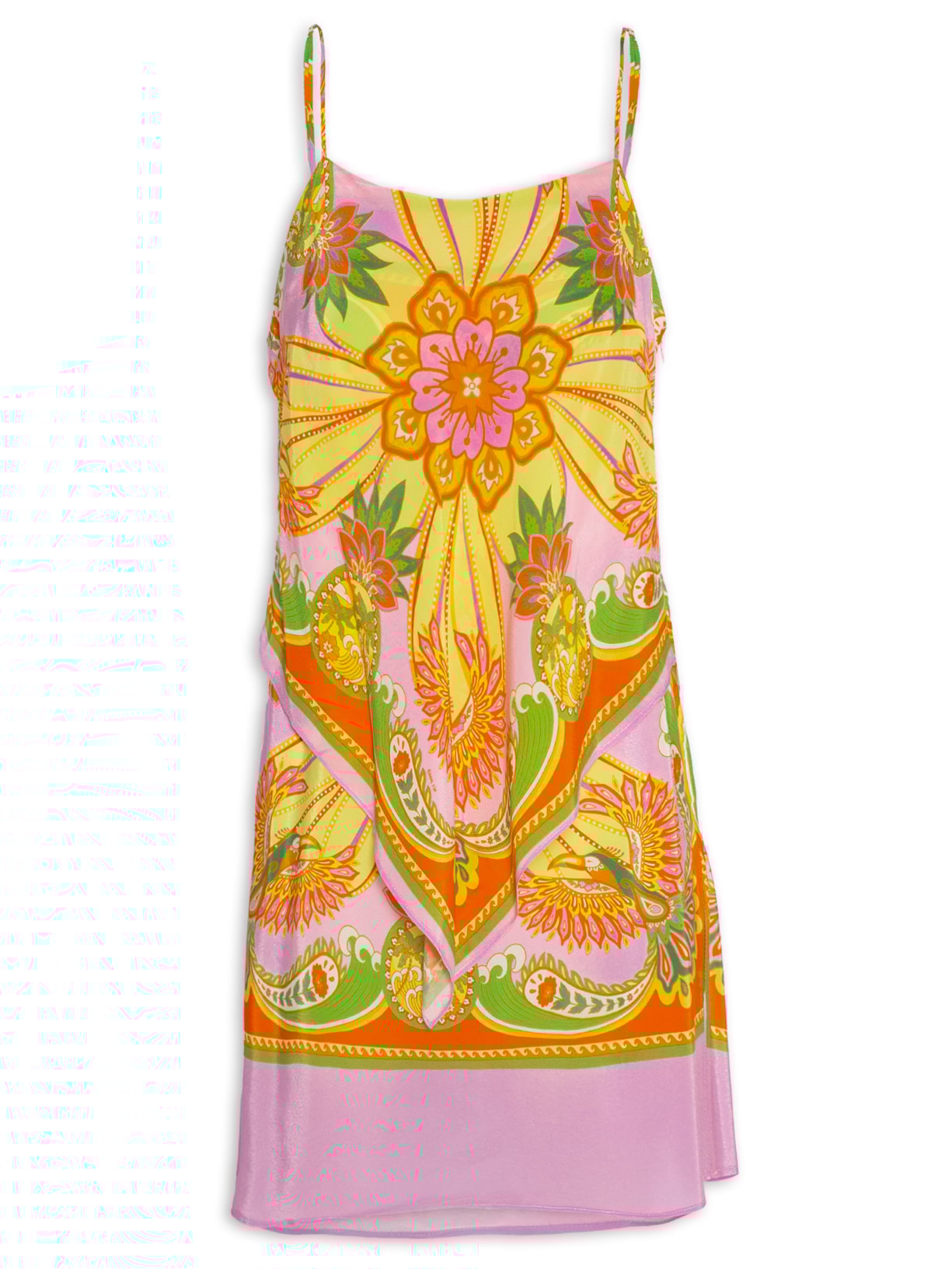 Vestido Curto Lenço Tucano - Amarelo