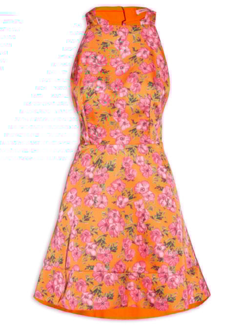 Vestido Curto Lia - Laranja