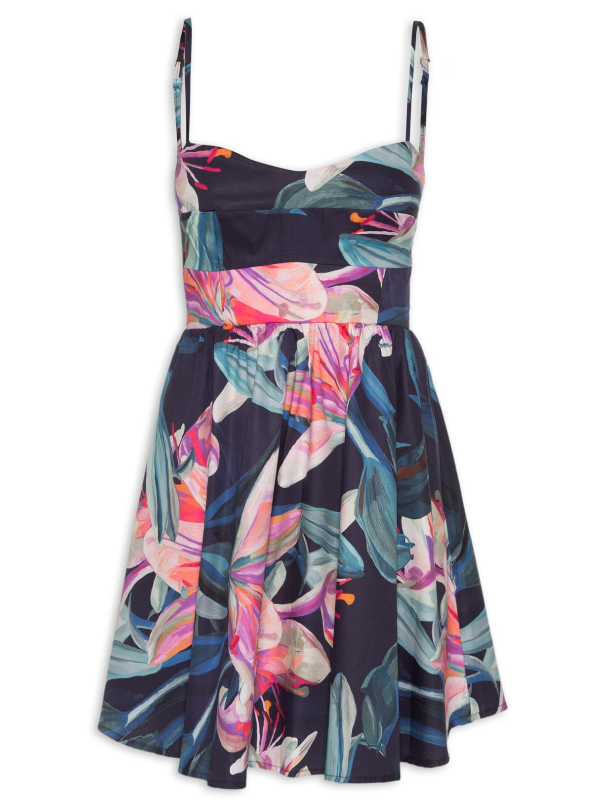 Vestido Curto Lilia - Azul