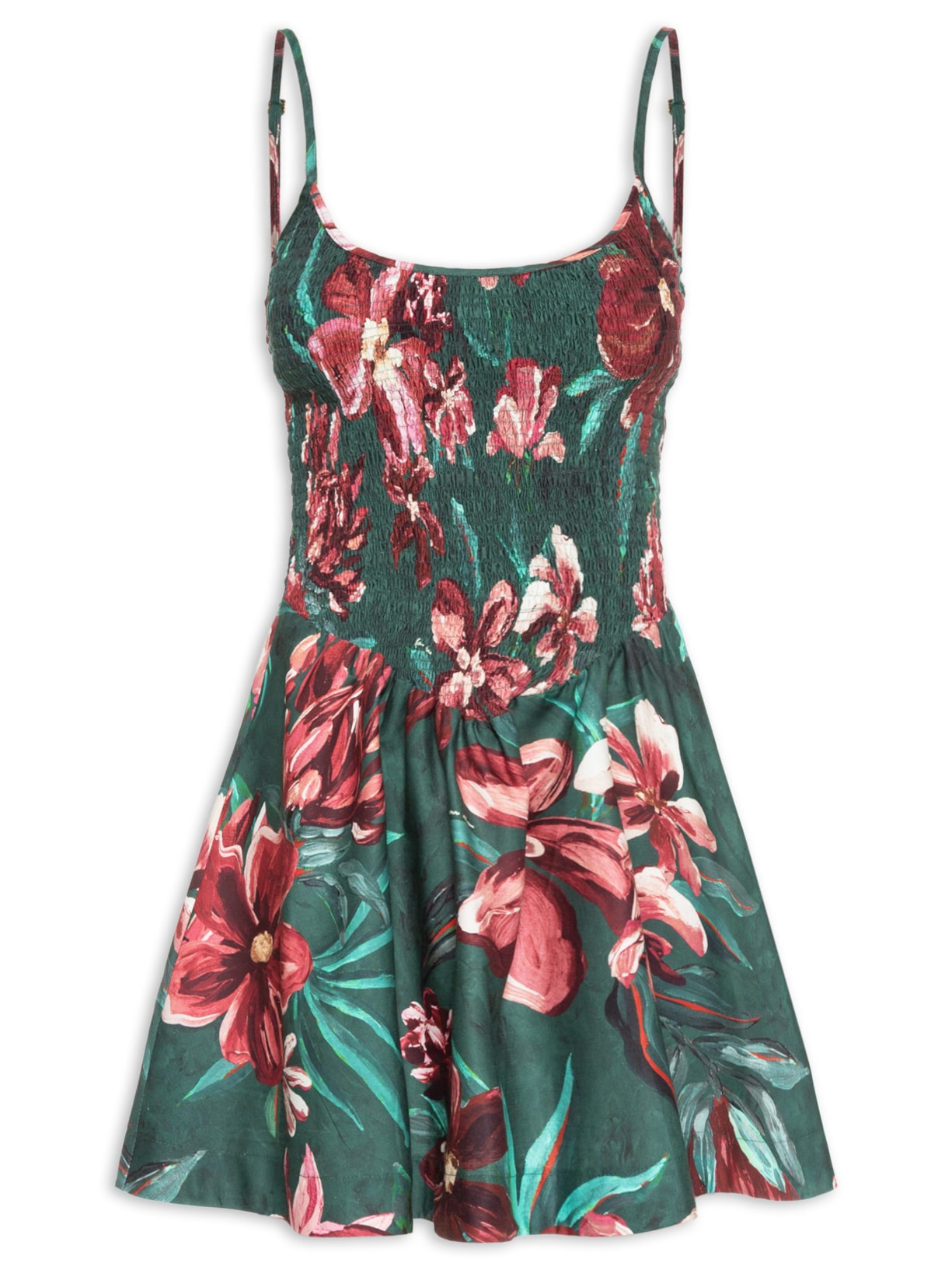 Vestido Curto Lineia Verde Farm