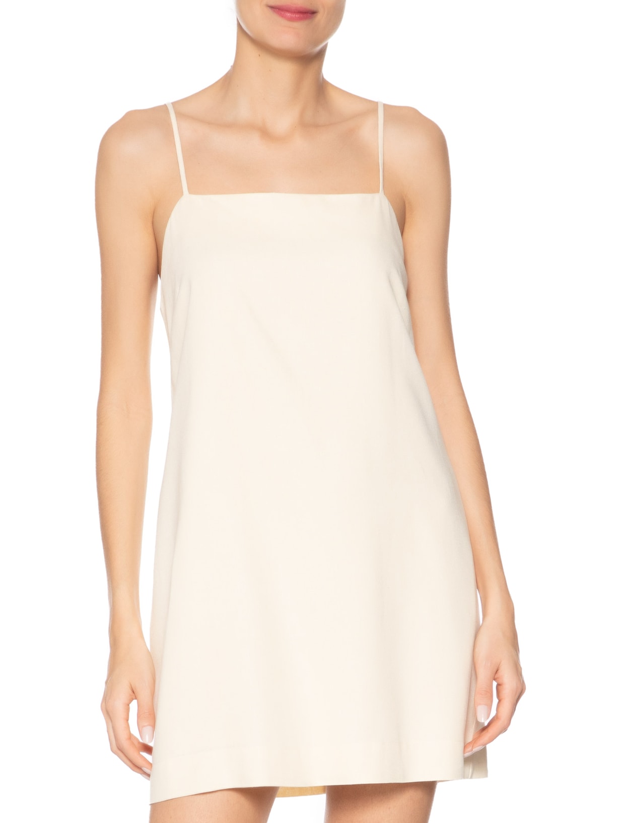 Vestido Curto Linho Reto Amarelo Dress To