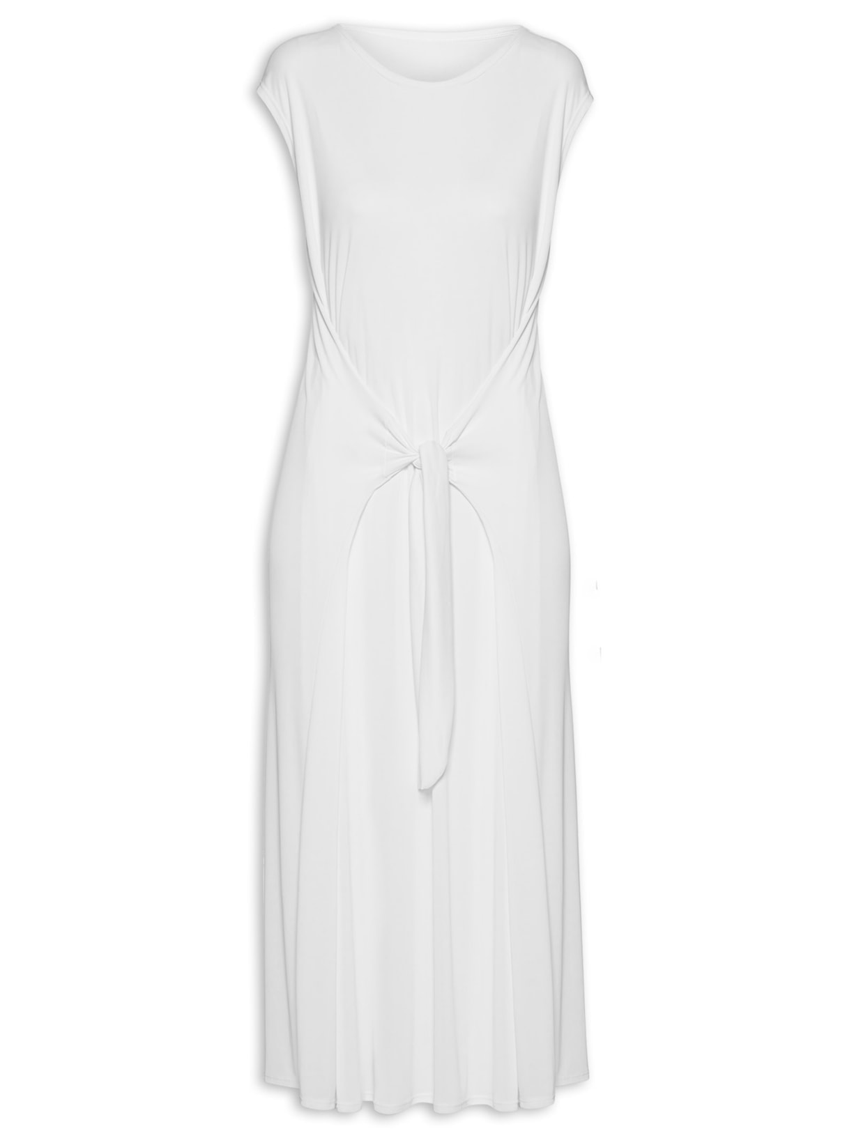 Vestido Curto Liso - Branco