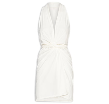 Vestido Curto Liso - Off White