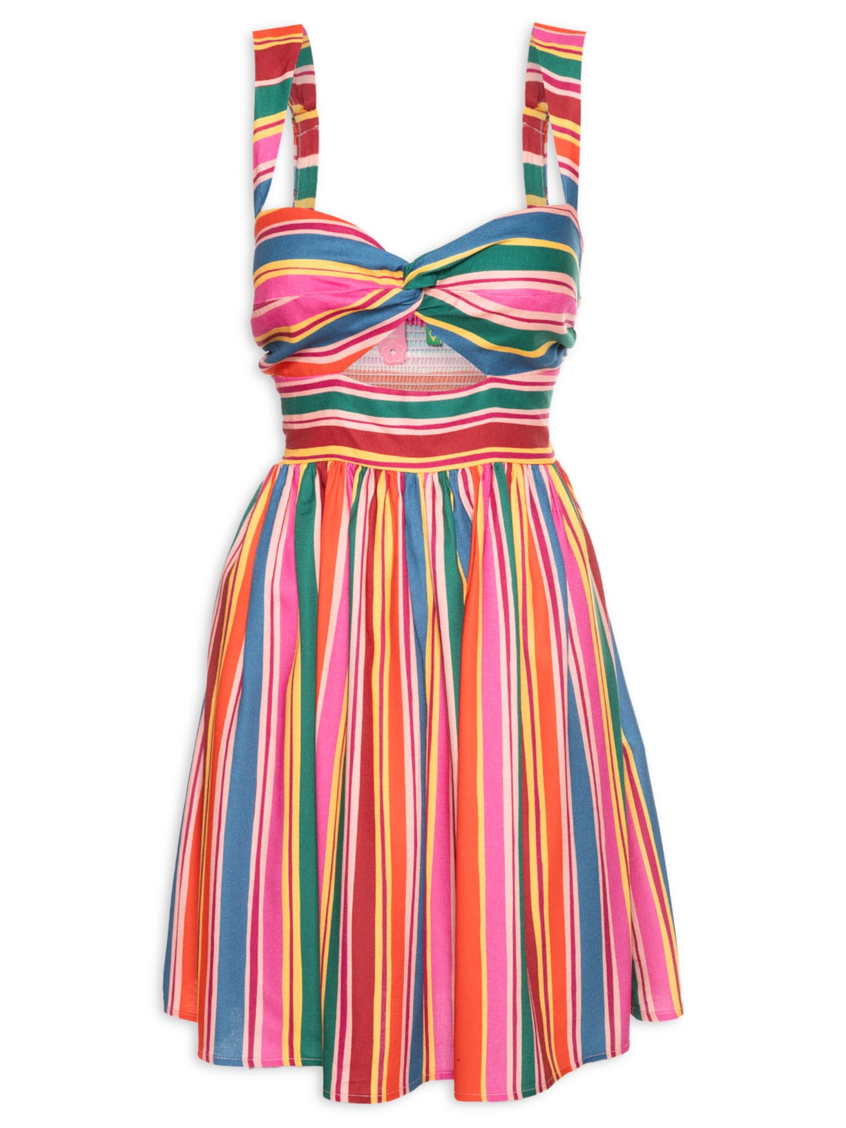 Vestido Curto Listra Oasis - Rosa