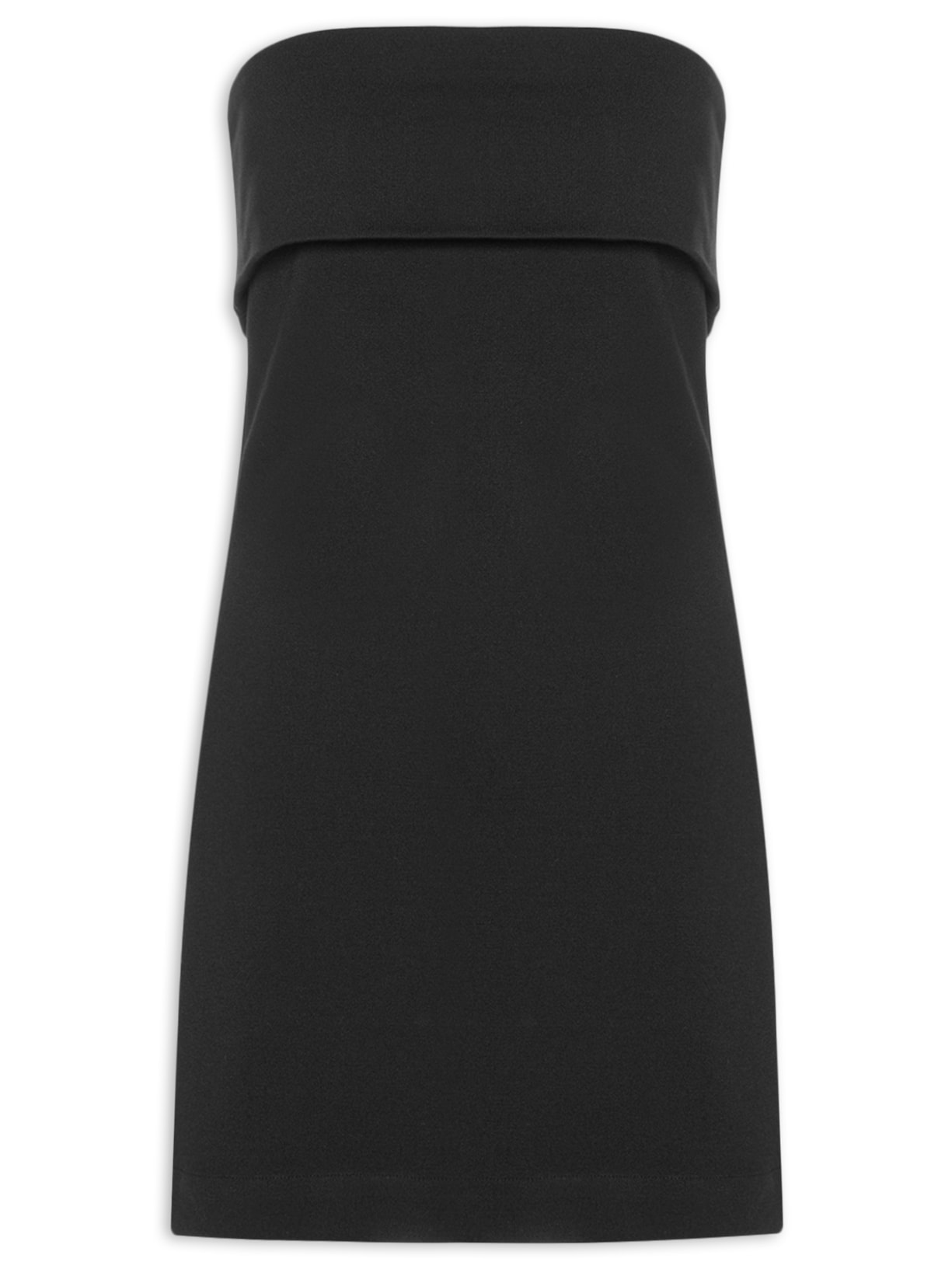 Vestido Curto Malha Alfaiataria Preto Dress To