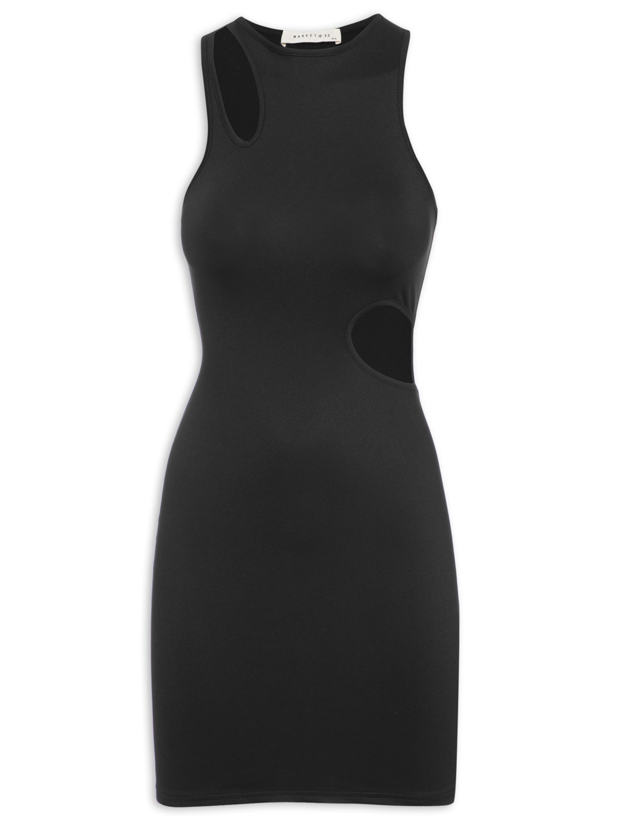 Vestido Curto Malha - Preto