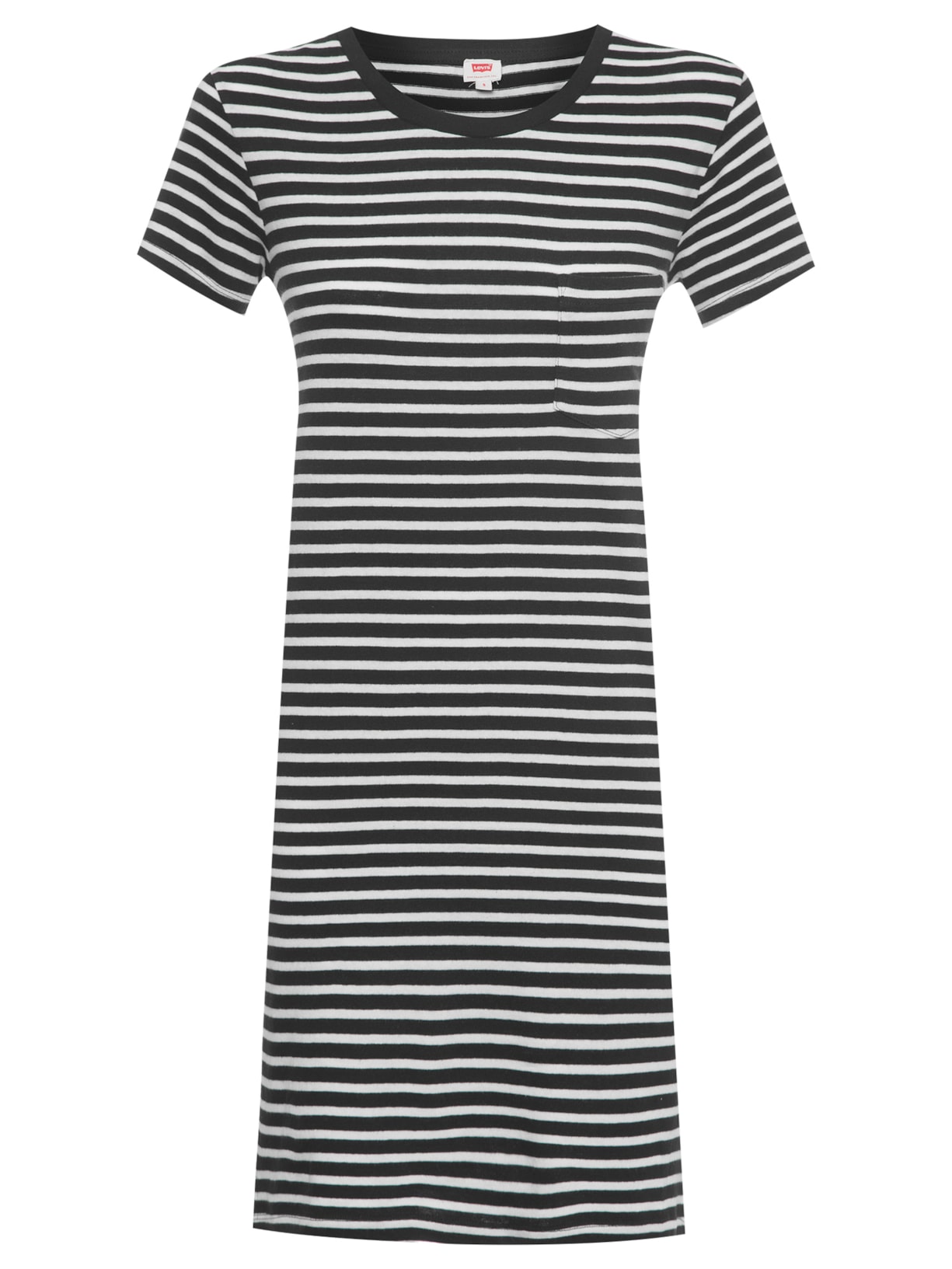 Vestido Curto Manga Curta - Preto