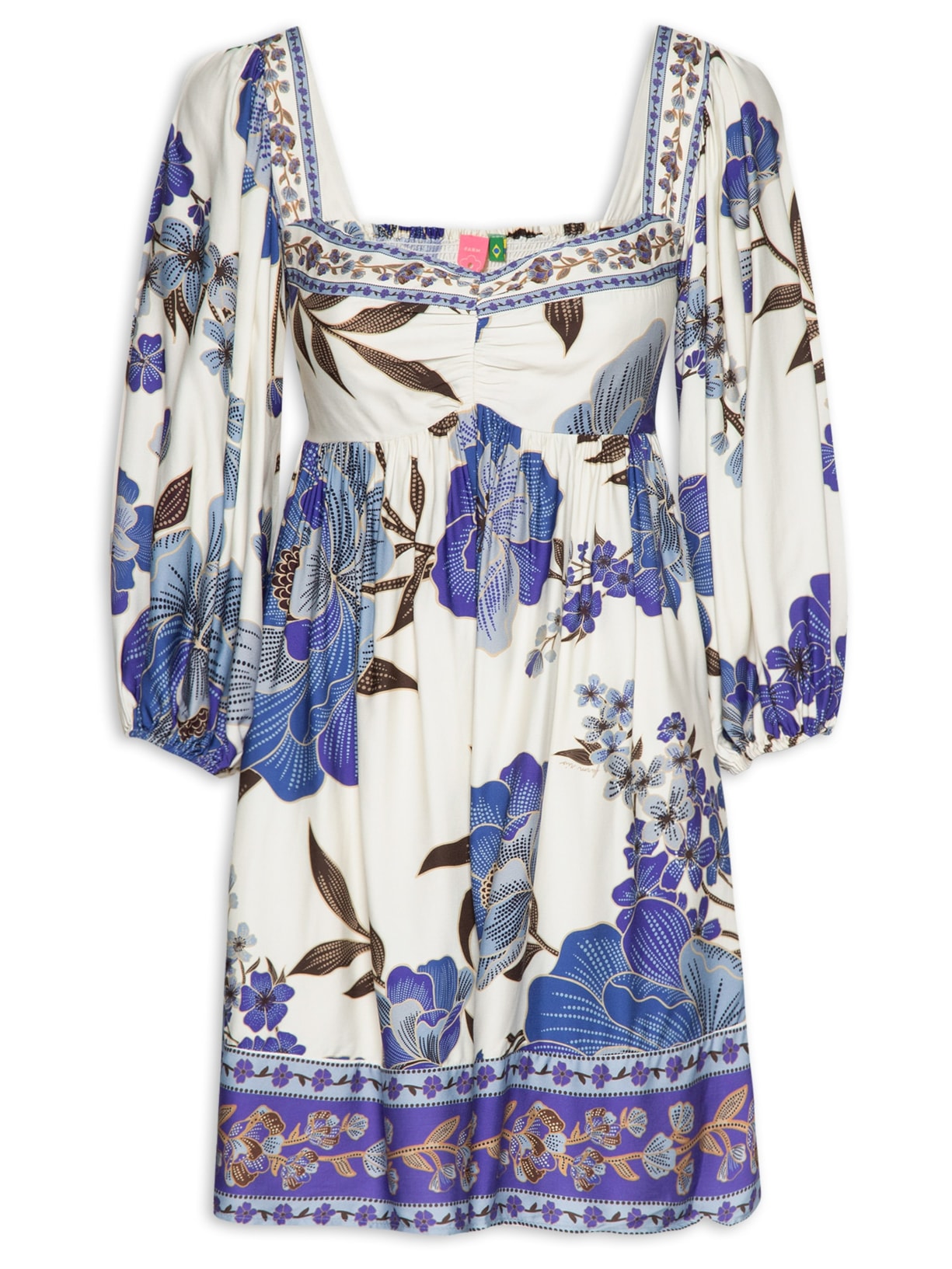 Vestido Curto Manu - Azul