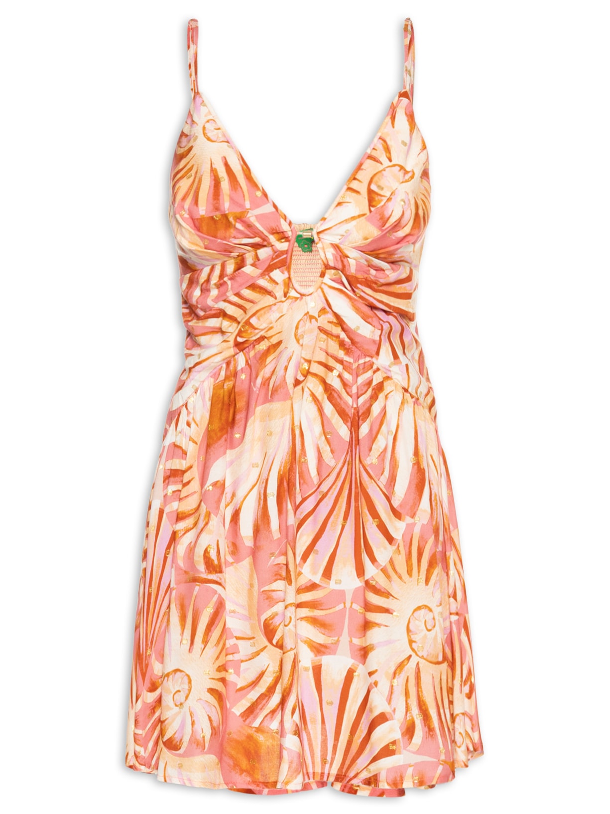 Vestido Curto Mar De Concha - Rosa