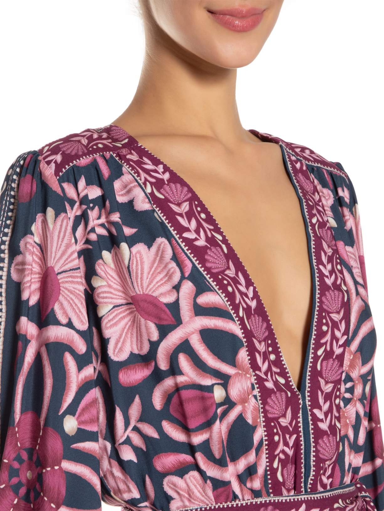 Vestido Curto Maresia Roxo Farm