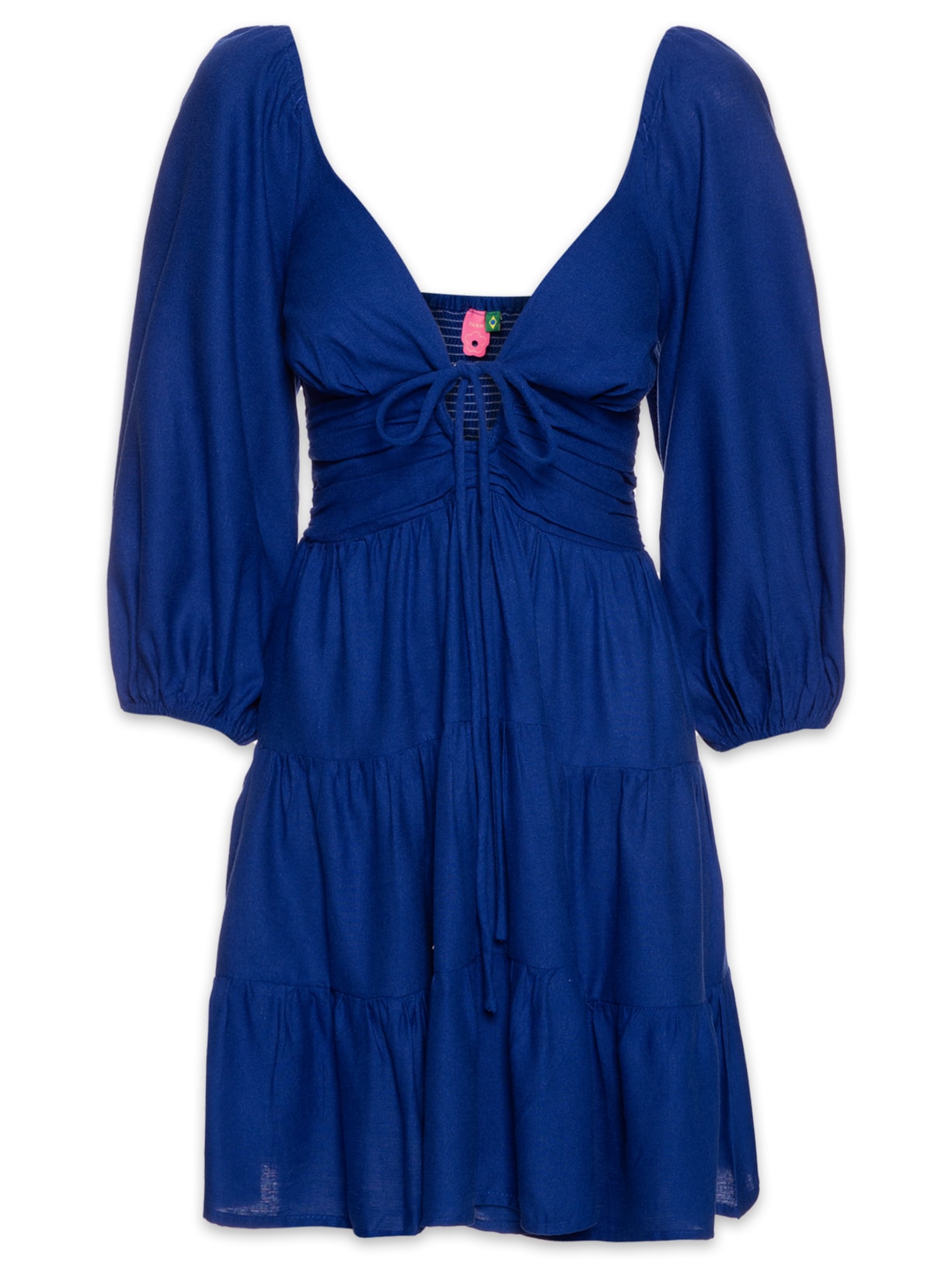 Vestido Curto Marias - Azul