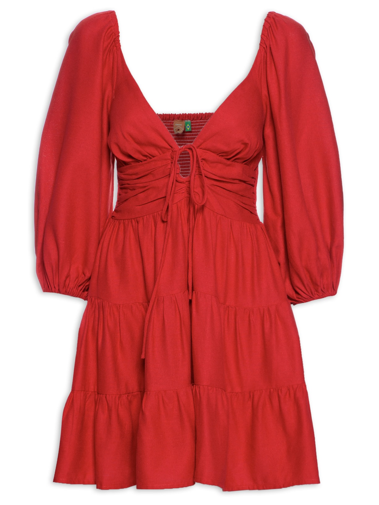 Vestido Curto Marias - Vermelho