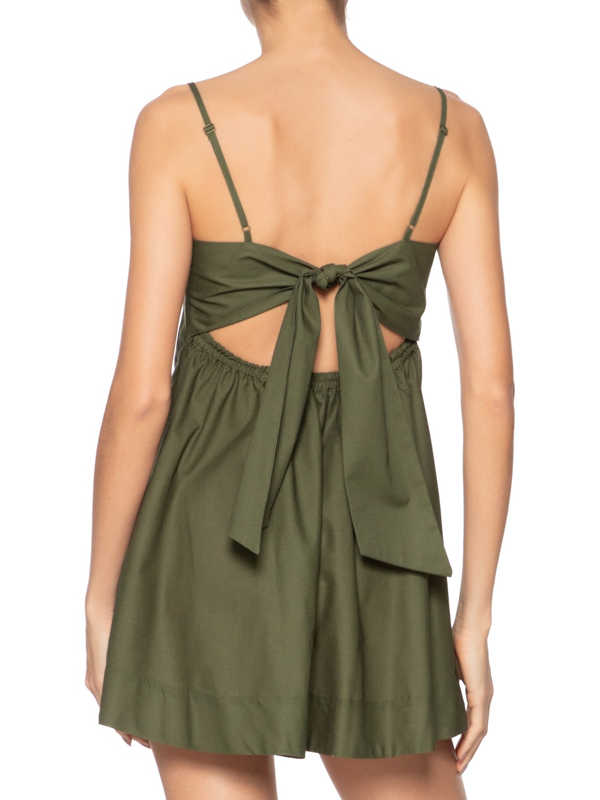 Vestido Curto Maxi Estrelicia Verde Farm