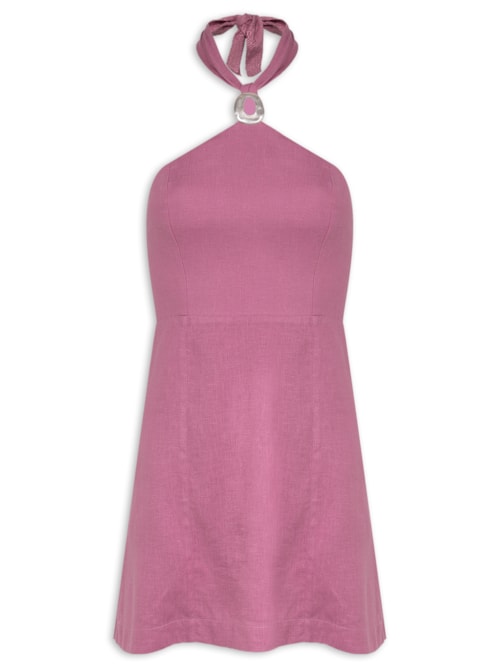 Vestido Curto Naori Det - Rosa
