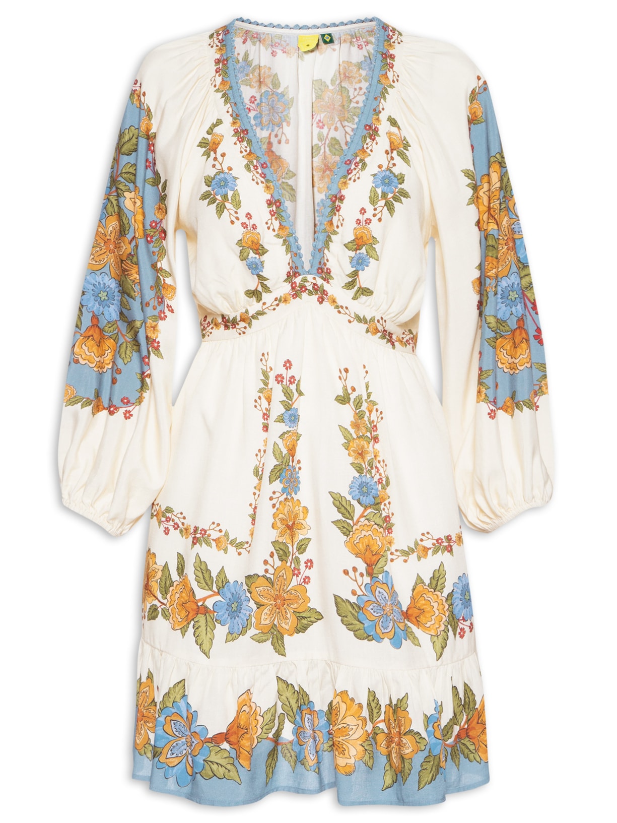 Vestido Curto Naturaleza - Azul