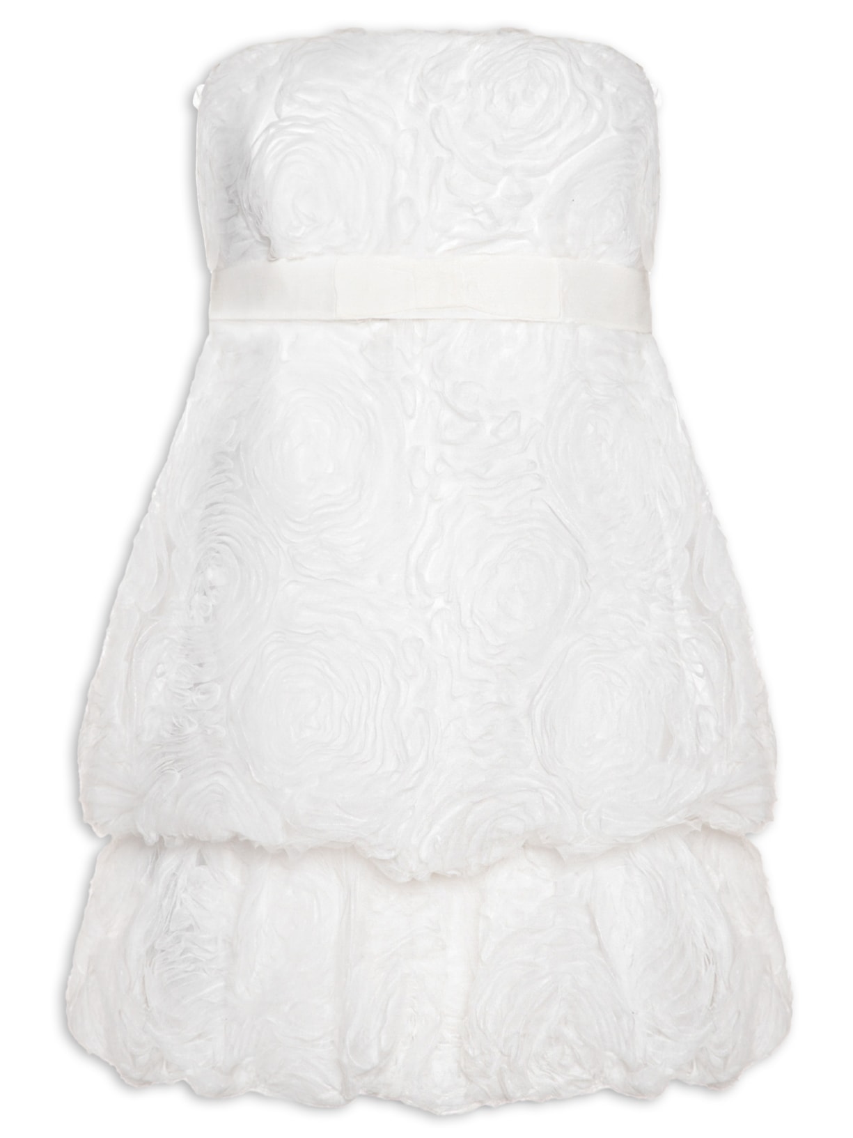 Vestido Curto Nina Balonê Branco Fabulous Agilitá