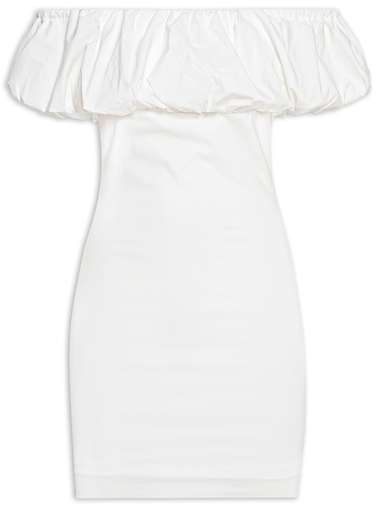 Vestido Curto Ombro A Ombro - Off White