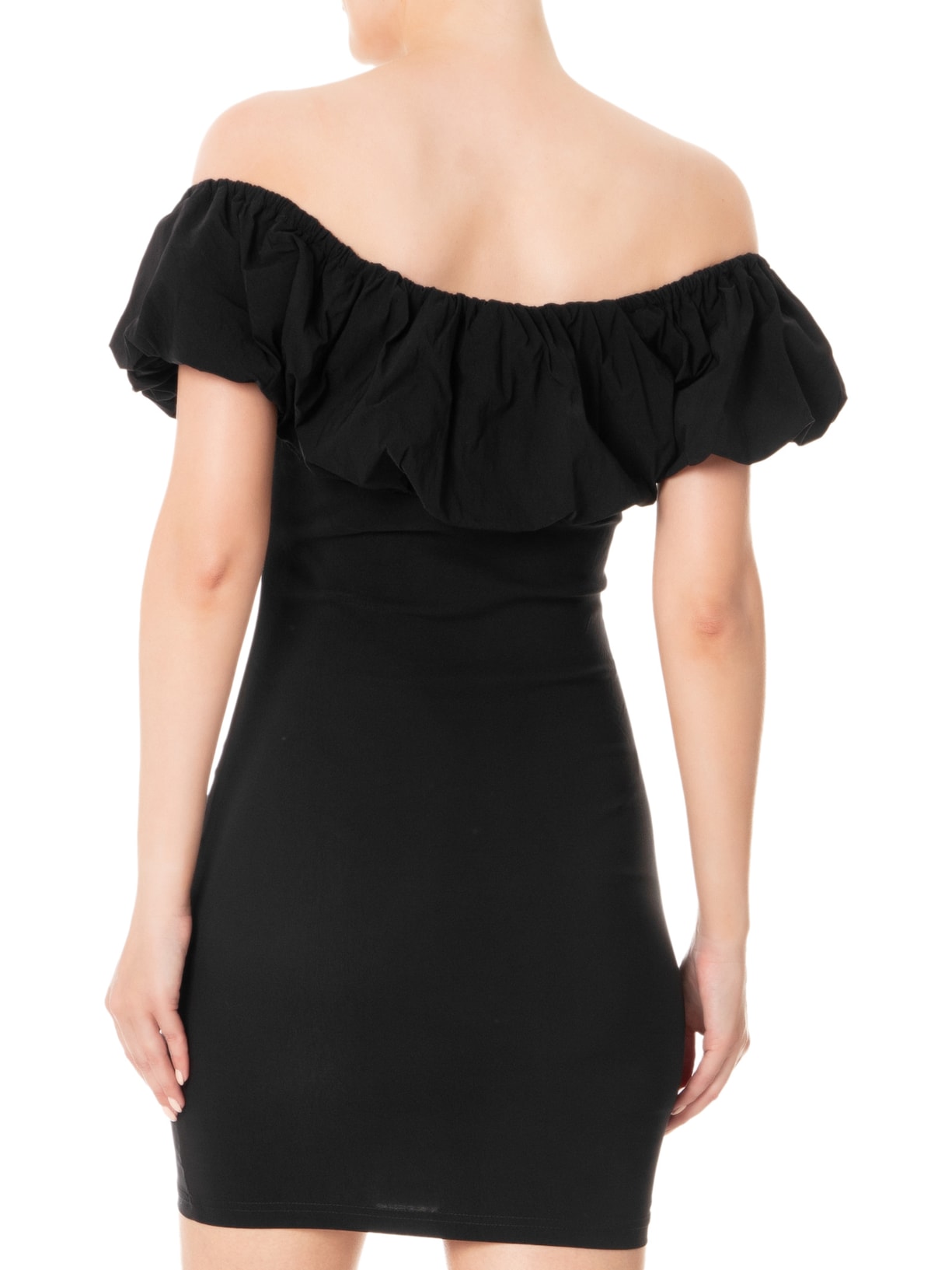 Vestido Curto Ombro a Ombro Preto Market 33