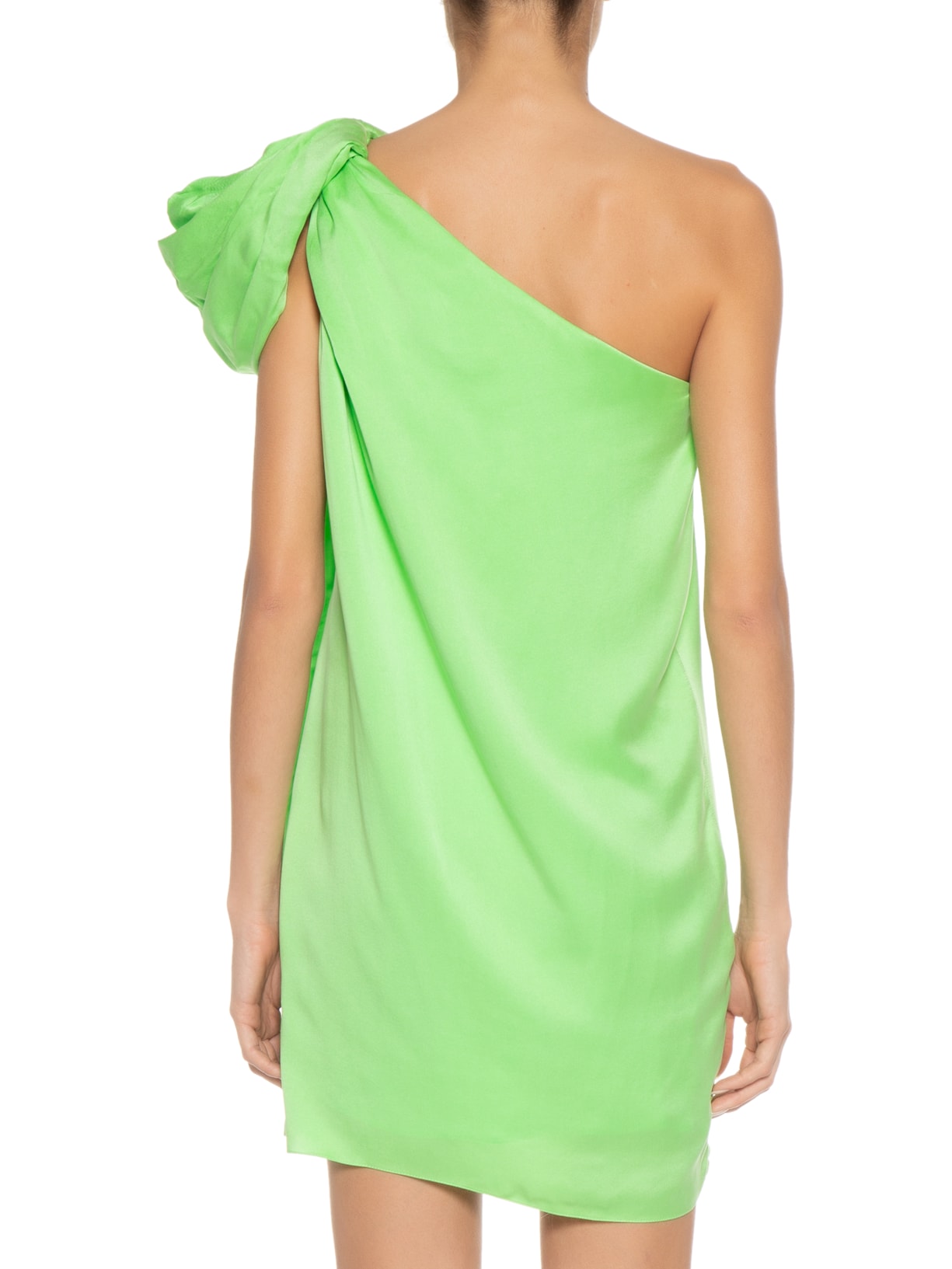 Vestido Curto Ombro Moulage Verde Animale