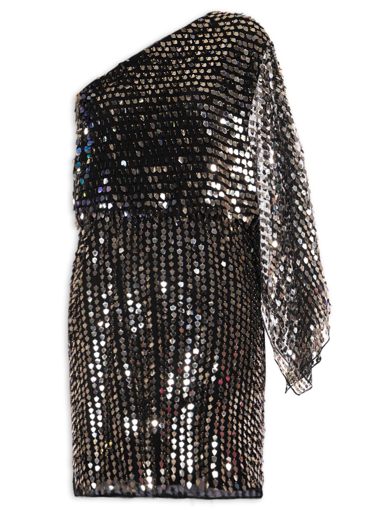 Vestido Curto Ombro Só - Preto