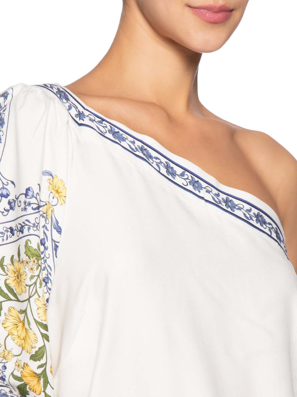 Vestido Curto Ombro Só Romance Boho Azul Farm