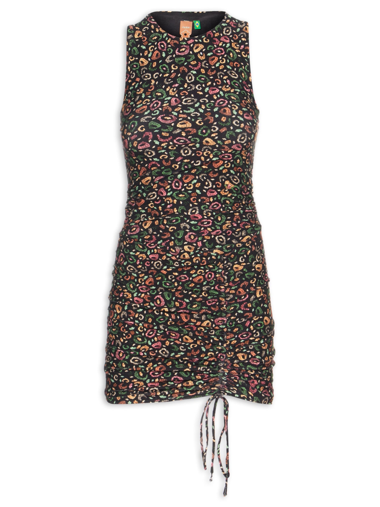 Vestido Curto Onça Borogodó - Preto