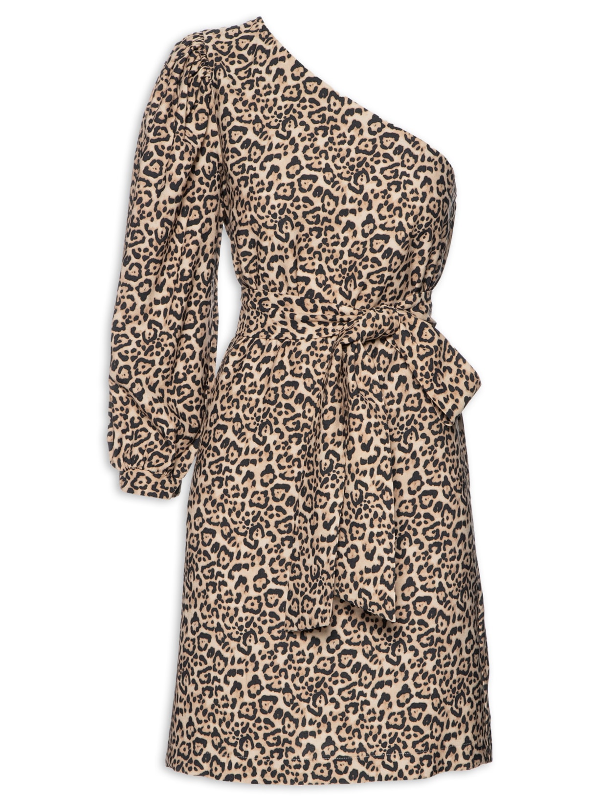 Vestido Curto Onça Clara - Animal Print