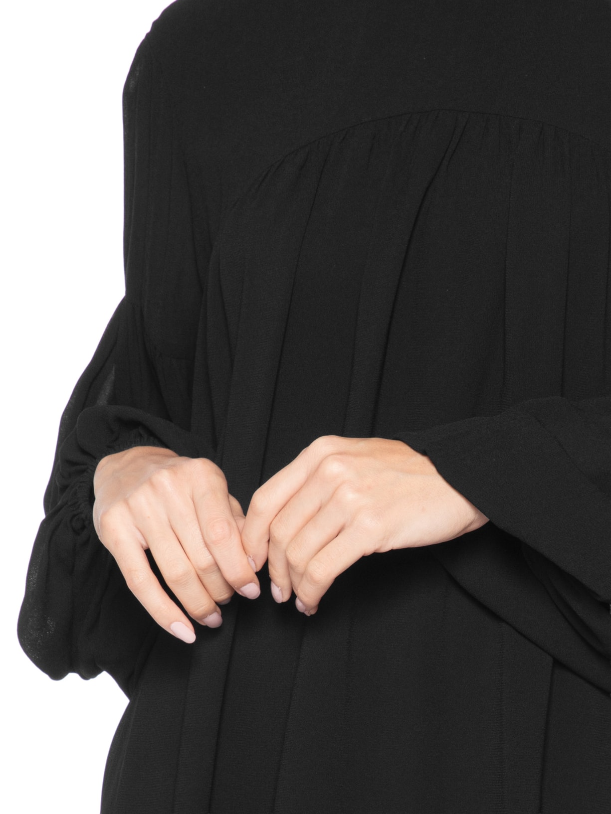 Vestido Curto Pala Liso – Preto Animale