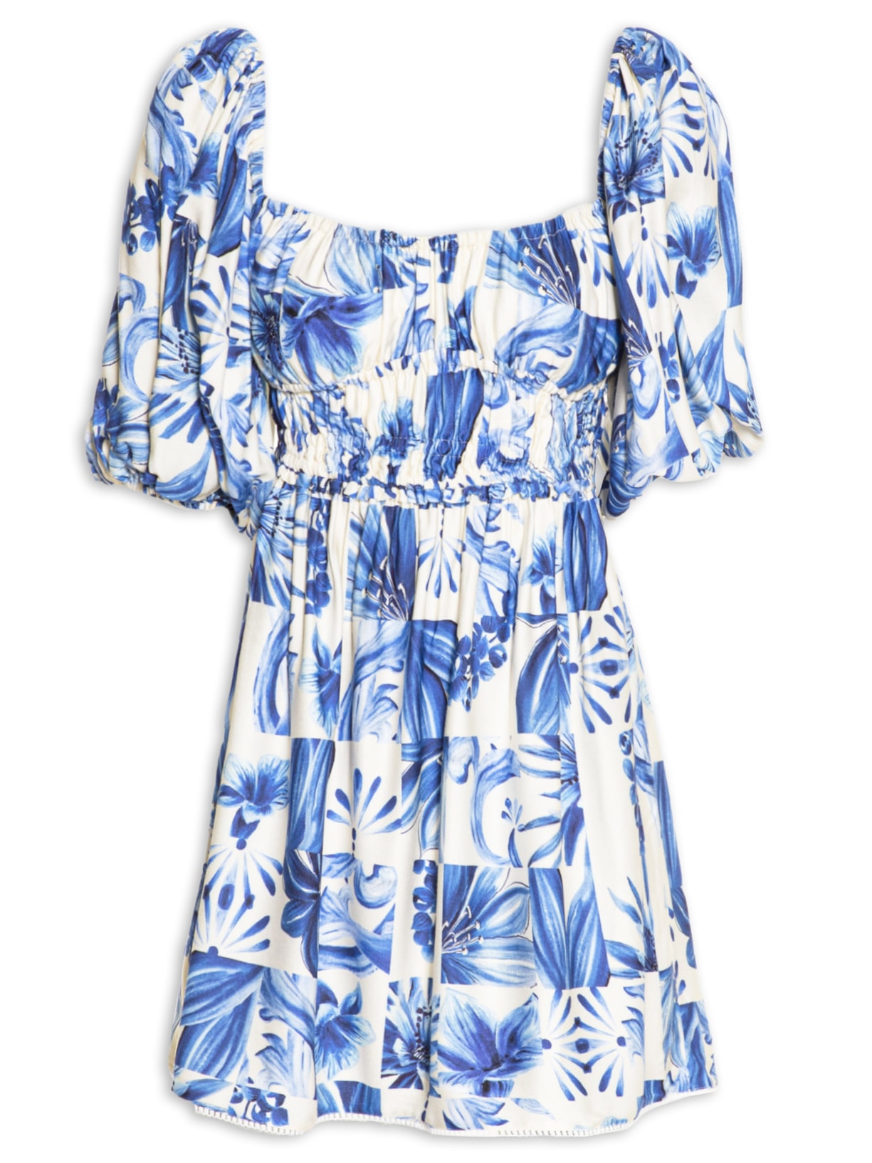 Vestido Curto Pedacinho - Azul