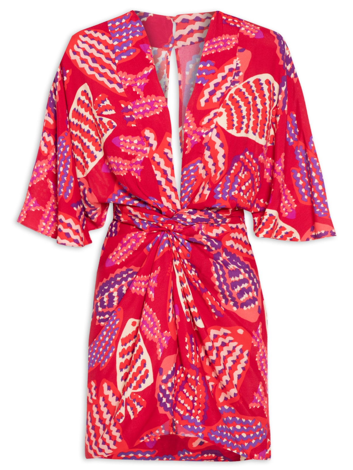 Vestido Curto Peixin - Vermelho