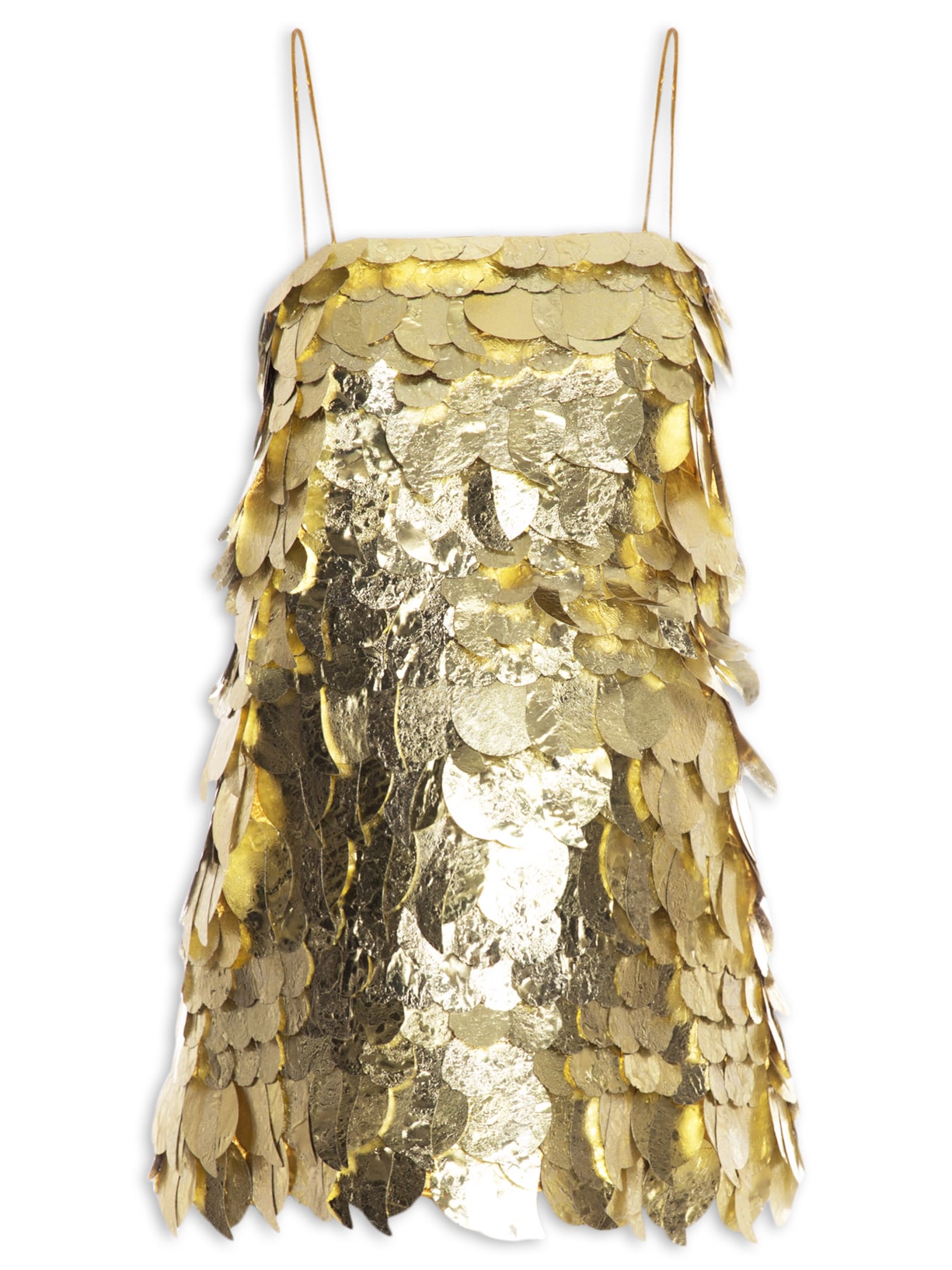 Vestido Curto Pescadora - Dourado