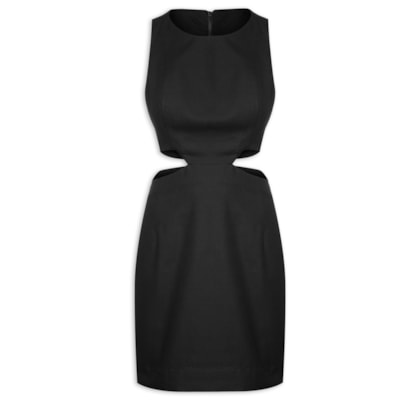 Vestido Curto Piquet - Preto