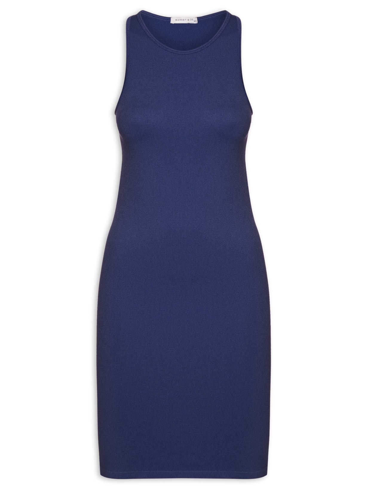 Vestido Curto Poliamida - Azul