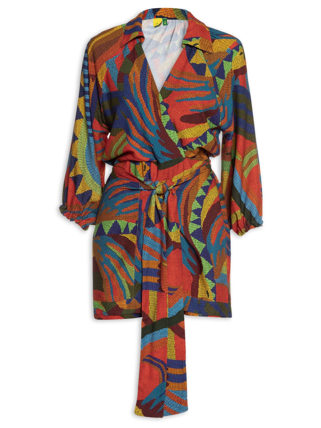 Vestido Curto Pontinho De Arara - Vermelho