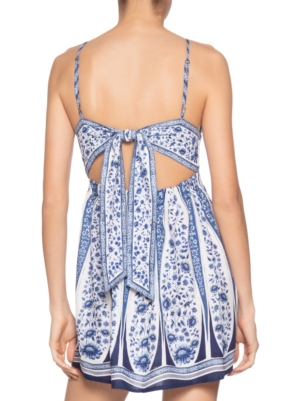 Vestido Curto Porcelana Branco Farm